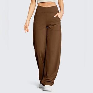 Wide Leg High-Waist Casual Pants 29''
 Brown size L NWOT